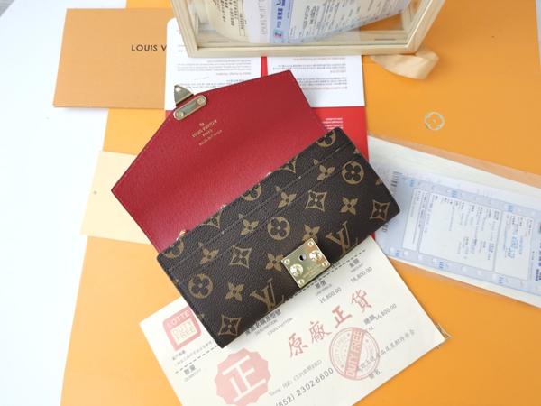 LVコピーウォレット素材ディテール